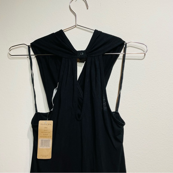 NWT Michael Stars Elegant Black Sleeveless Shirt Size OS - Picture 4 of 11